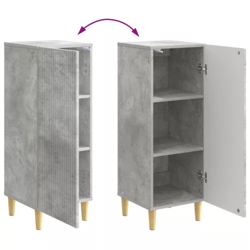  Széf Betonszürke 33 x 34,5 x 90 cm Szerelt Fa