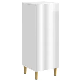  Széf Magasfényű Fehér 33 x 34,5 x 90 cm Szerelt Fa