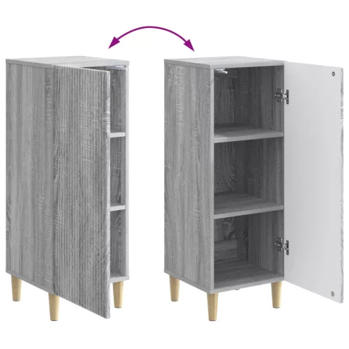  Széf Szürke Sonoma 33 x 34,5 x 90 cm Szerelt Fa