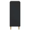  Fiókos szekrény Fekete 66 x 34,5 x 90 cm Szerelt Fa