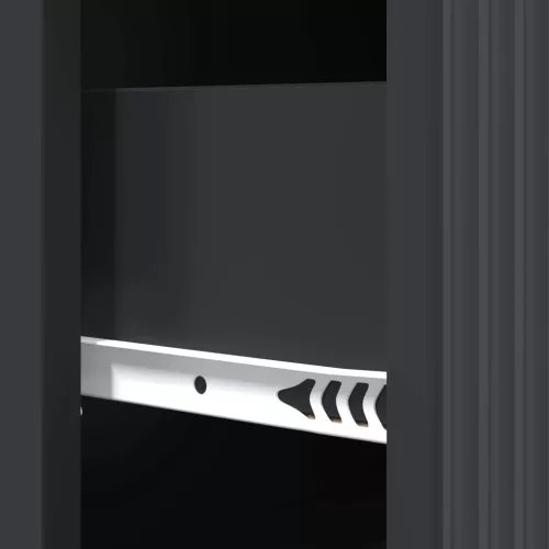  Fiókos szekrény Fekete 66 x 34,5 x 90 cm Szerelt Fa