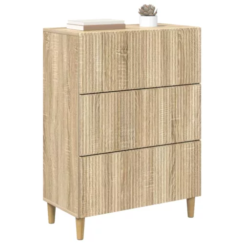  Fiókos szekrény Sonoma Tölgy 66 x 34,5 x 90 cm Szerelt Fa