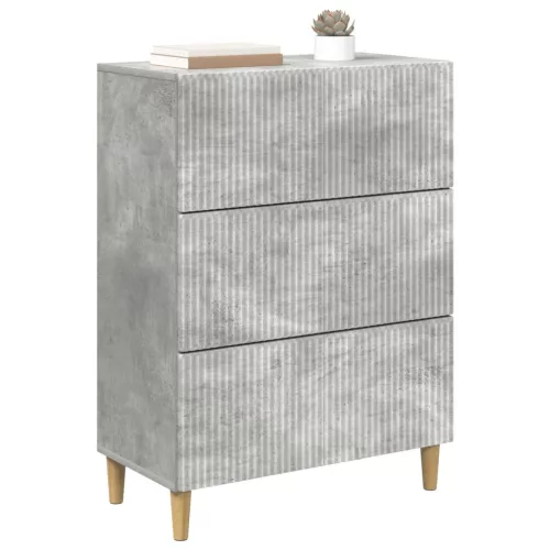  Fiókos szekrény Betonszürke 66 x 34,5 x 90 cm Szerelt Fa