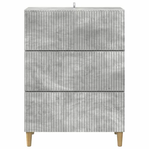  Fiókos szekrény Betonszürke 66 x 34,5 x 90 cm Szerelt Fa