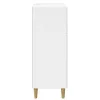  Fiókos szekrény Magasfényű Fehér 66 x 34,5 x 90 cm Szerelt Fa