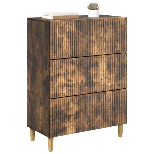  Fiókos szekrény Füstös Tölgy 66 x 34,5 x 90 cm Szerelt Fa