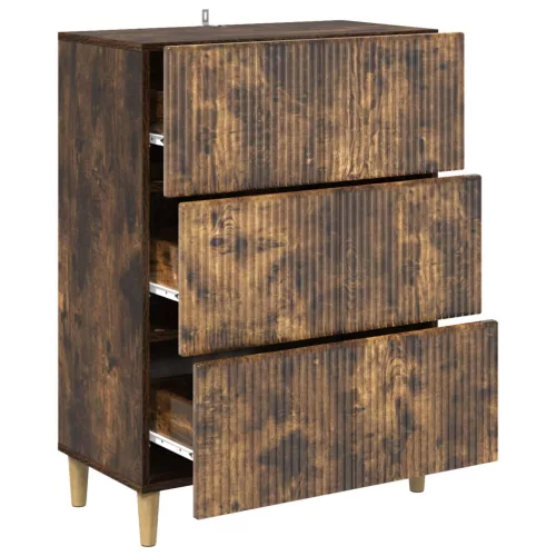  Fiókos szekrény Füstös Tölgy 66 x 34,5 x 90 cm Szerelt Fa