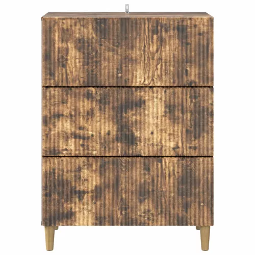  Fiókos szekrény Füstös Tölgy 66 x 34,5 x 90 cm Szerelt Fa