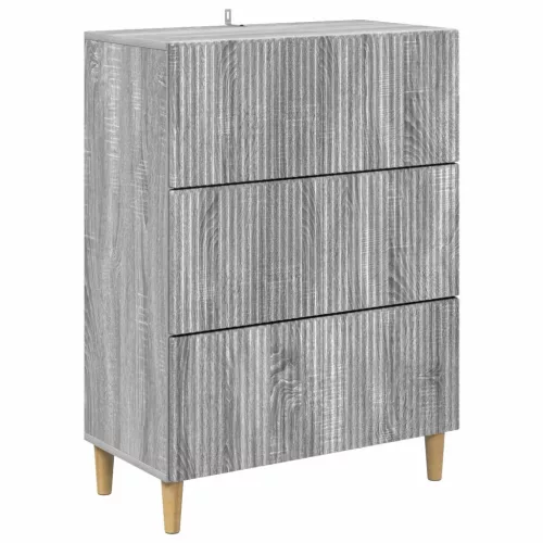  Fiókos szekrény Szürke Sonoma 66 x 34,5 x 90 cm Szerelt Fa