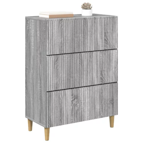  Fiókos szekrény Szürke Sonoma 66 x 34,5 x 90 cm Szerelt Fa