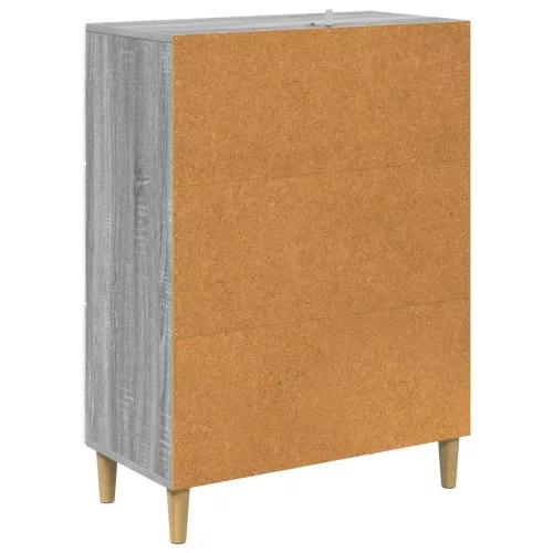  Fiókos szekrény Szürke Sonoma 66 x 34,5 x 90 cm Szerelt Fa