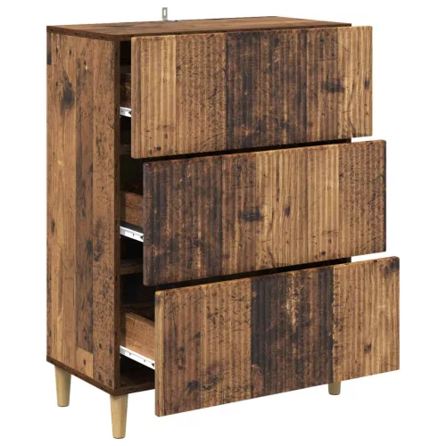  Fiókos szekrény Antik Fa 66 x 34,5 x 90 cm Szerelt Fa