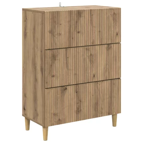  Fiókos szekrény Kézműves Tölgy 66 x 34,5 x 90 cm Szerelt Fa