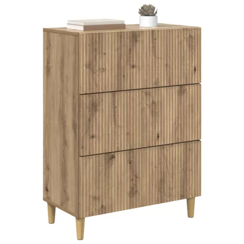  Fiókos szekrény Kézműves Tölgy 66 x 34,5 x 90 cm Szerelt Fa