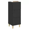  Fiókos szekrény Fekete 33 x 34,5 x 90 cm Szerelt Fa