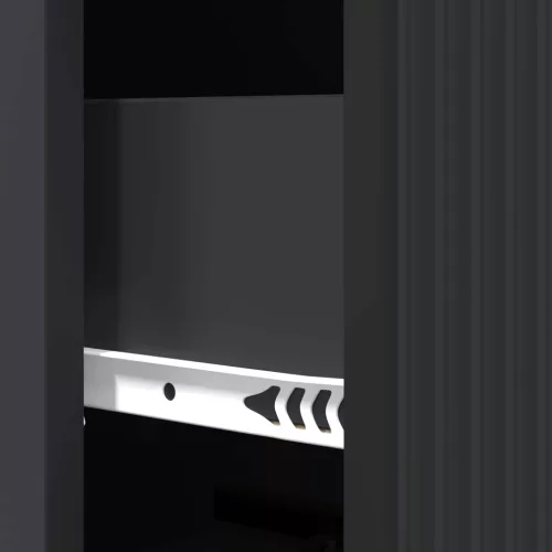  Fiókos szekrény Fekete 33 x 34,5 x 90 cm Szerelt Fa