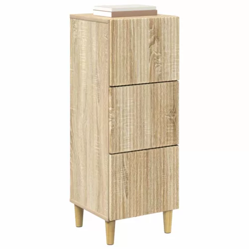  Fiókos szekrény Sonoma Tölgy 33 x 34,5 x 90 cm Szerelt Fa