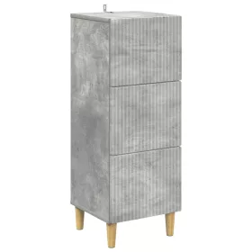  Fiókos szekrény Betonszürke 33 x 34,5 x 90 cm Szerelt Fa