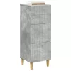 Fiókos szekrény Betonszürke 33 x 34,5 x 90 cm Szerelt Fa