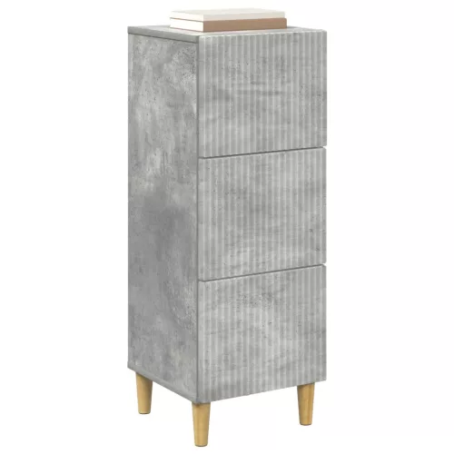  Fiókos szekrény Betonszürke 33 x 34,5 x 90 cm Szerelt Fa