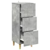  Fiókos szekrény Betonszürke 33 x 34,5 x 90 cm Szerelt Fa