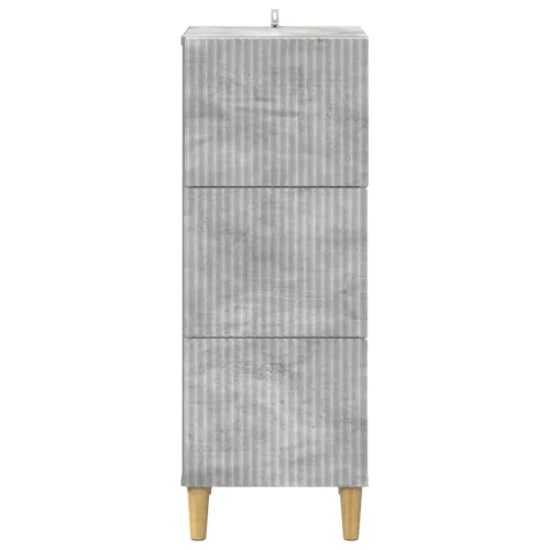  Fiókos szekrény Betonszürke 33 x 34,5 x 90 cm Szerelt Fa