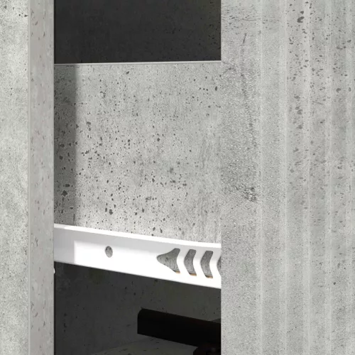  Fiókos szekrény Betonszürke 33 x 34,5 x 90 cm Szerelt Fa