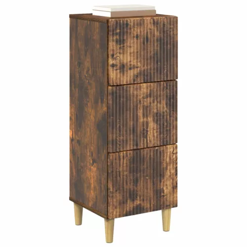  Fiókos szekrény Füstös Tölgy 33 x 34,5 x 90 cm Szerelt Fa