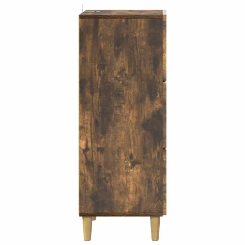  Fiókos szekrény Füstös Tölgy 33 x 34,5 x 90 cm Szerelt Fa