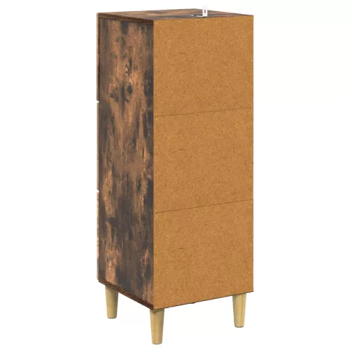  Fiókos szekrény Füstös Tölgy 33 x 34,5 x 90 cm Szerelt Fa