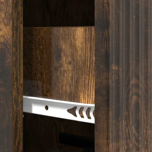  Fiókos szekrény Füstös Tölgy 33 x 34,5 x 90 cm Szerelt Fa