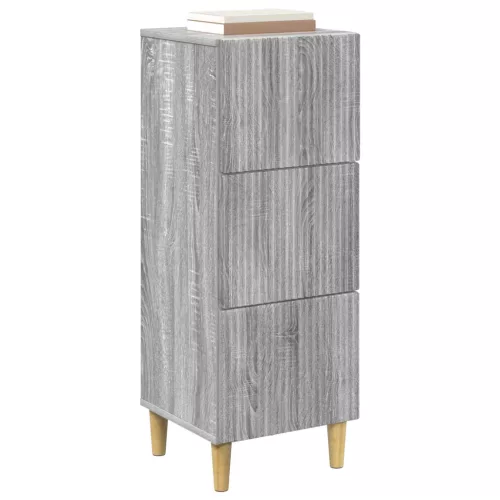  Fiókos szekrény Szürke Sonoma 33 x 34,5 x 90 cm Szerelt Fa