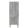  Fiókos szekrény Szürke Sonoma 33 x 34,5 x 90 cm Szerelt Fa