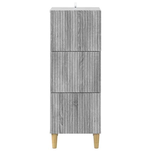 Fiókos szekrény Szürke Sonoma 33 x 34,5 x 90 cm Szerelt Fa