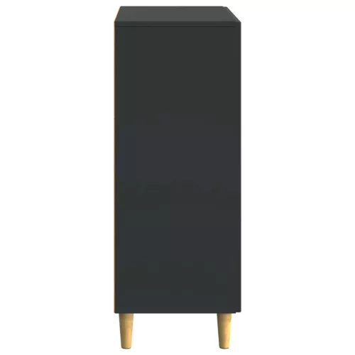  Széf fiókkal Fekete 66 x 34,5 x 90 cm Szerelt Fa