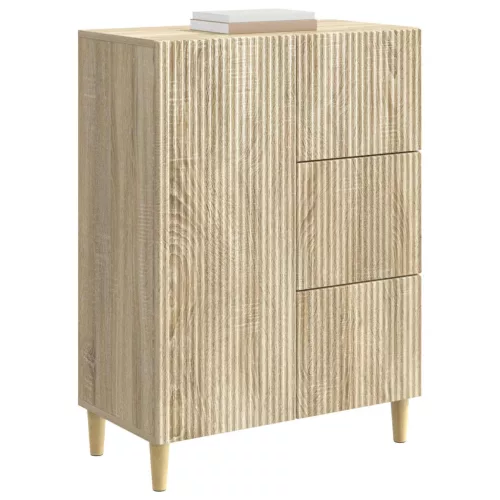  Széf fiókkal Sonoma Tölgy 66 x 34,5 x 90 cm Szerelt Fa