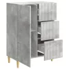  Széf fiókkal Betonszürke 66 x 34,5 x 90 cm Szerelt Fa