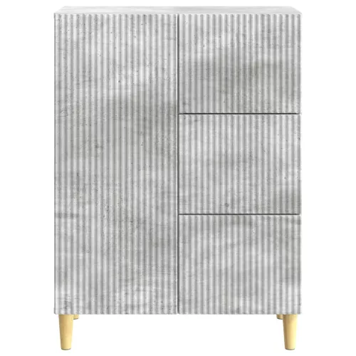  Széf fiókkal Betonszürke 66 x 34,5 x 90 cm Szerelt Fa