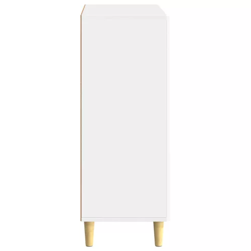  Széf fiókkal Magasfényű Fehér 66 x 34,5 x 90 cm Szerelt Fa