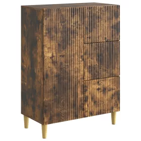  Széf fiókkal Füstös Tölgy 66 x 34,5 x 90 cm Szerelt Fa