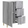  Széf fiókkal Szürke Sonoma 66 x 34,5 x 90 cm Szerelt Fa