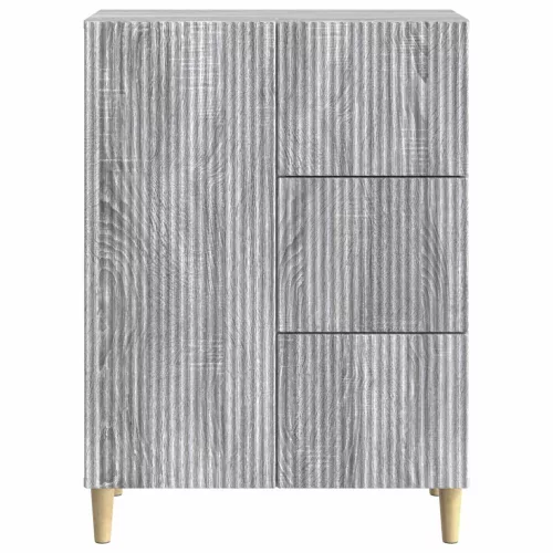  Széf fiókkal Szürke Sonoma 66 x 34,5 x 90 cm Szerelt Fa