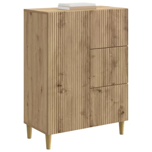  Széf fiókkal Kézműves Tölgy 66 x 34,5 x 90 cm Szerelt Fa