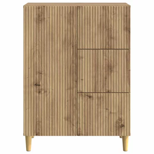  Széf fiókkal Kézműves Tölgy 66 x 34,5 x 90 cm Szerelt Fa