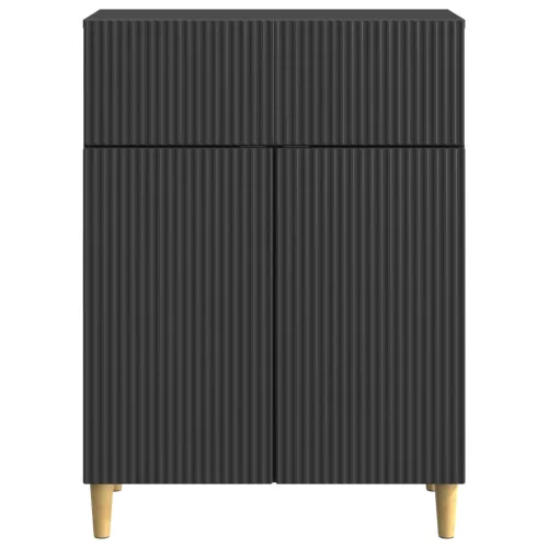  Széf fiókkal Fekete 66 x 34,5 x 90 cm Szerelt Fa