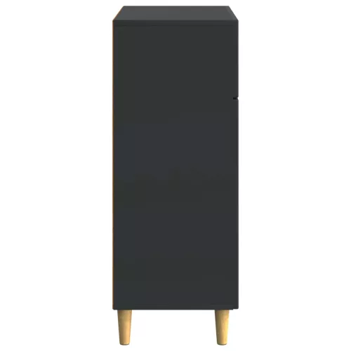  Széf fiókkal Fekete 66 x 34,5 x 90 cm Szerelt Fa