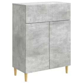  Széf fiókkal Betonszürke 66 x 34,5 x 90 cm Szerelt Fa