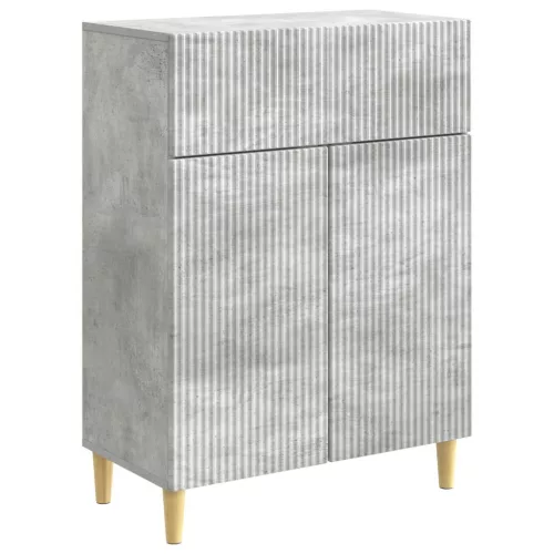  Széf fiókkal Betonszürke 66 x 34,5 x 90 cm Szerelt Fa