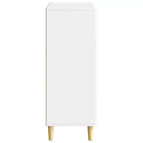  Széf fiókkal Magasfényű Fehér 66 x 34,5 x 90 cm Szerelt Fa