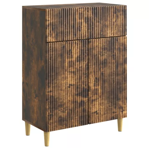  Széf fiókkal Füstös Tölgy 66 x 34,5 x 90 cm Szerelt Fa